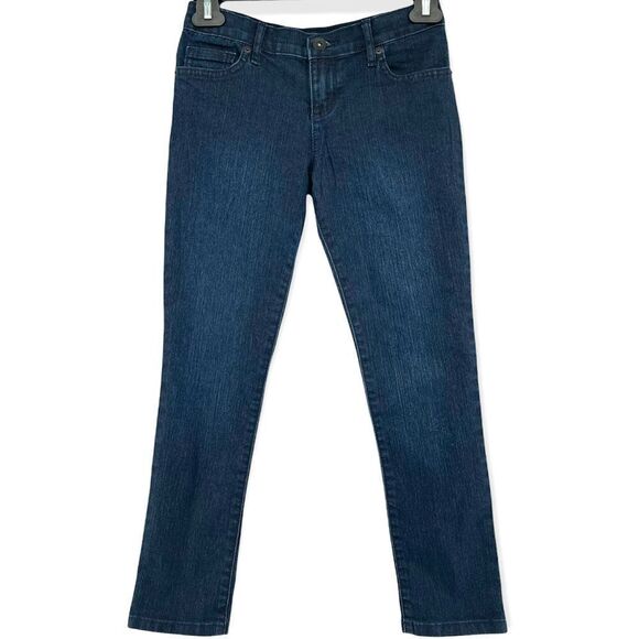 The Children’s Place Girl’s Basic Stretch Super Skinny Dark Wash Denim Jeans 8 - Picture 1 of 15